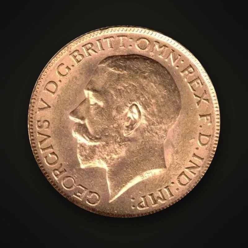 Souverain or de George V, avers